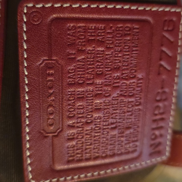 Coach 2002 Vintage Hampton Lunch Tote Bag In Red ❤️ - Picture 13 of 17